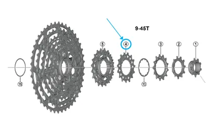 Zahnkranz CS-M9200 / 15 zähne
