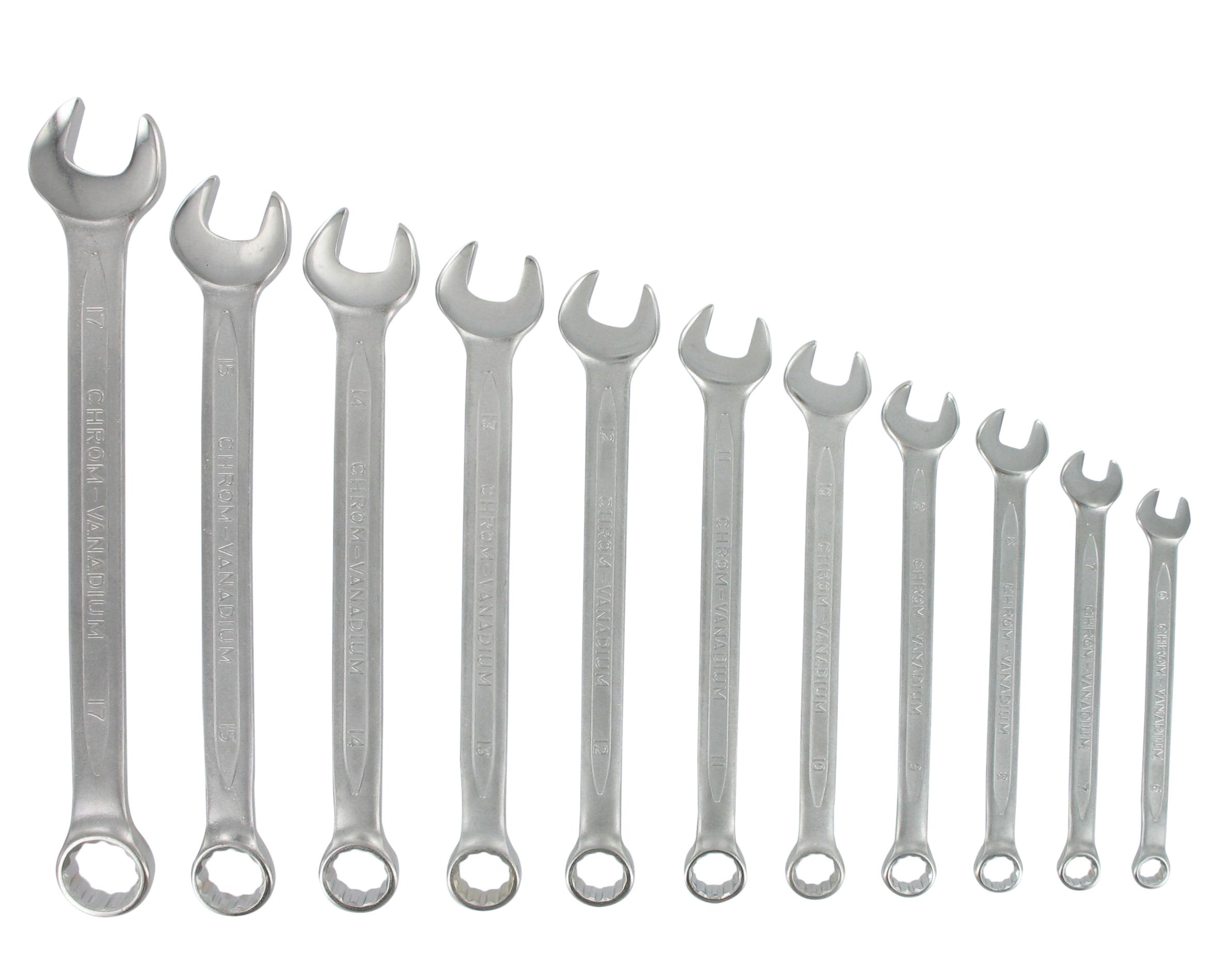 Ring-Gabelschlüssel / silber / 17 mm