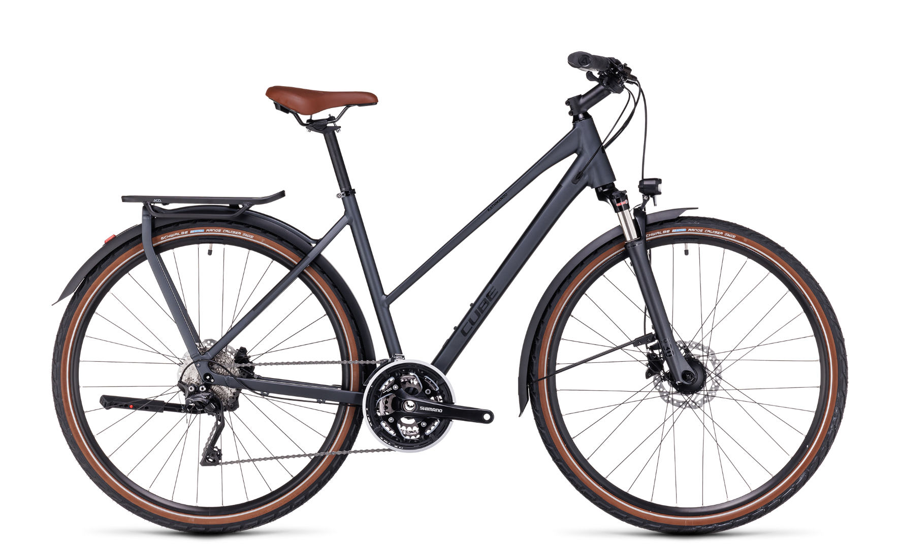 KATHMANDU PRO Trapez City- und Alltagsvelo / grey black / 46 CM