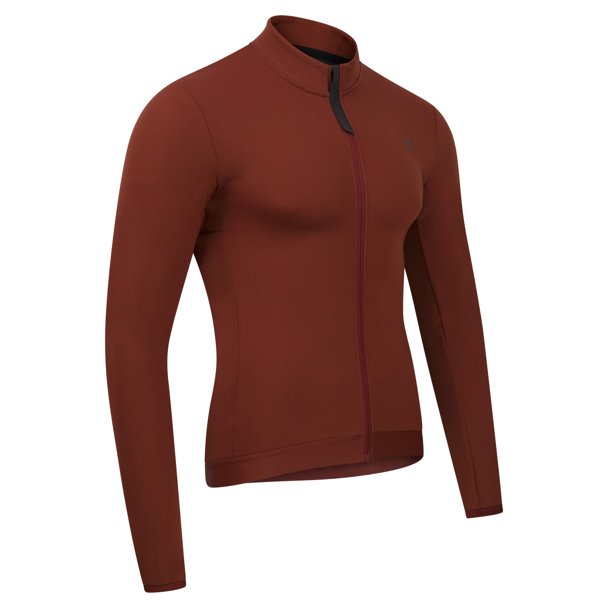 VELOZIP SUB Herren-Langarm-Merino-Trikot / brandy brown / M
