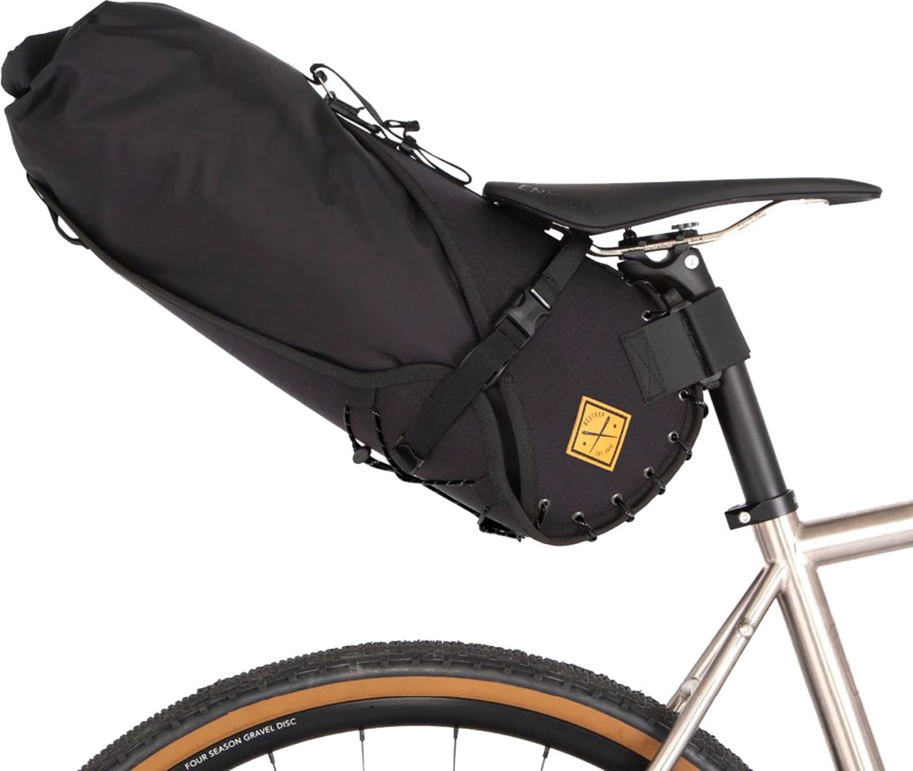 Saddle Bag 14 litres Black / schwarz / 45 x 18 x 18 cm, 14 l