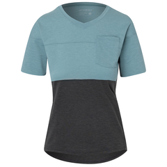 RIDE Damen-Gravel-Kurzarmshirt / mineral/charcoal / M
