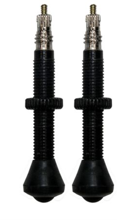 VALVE PACK MILKIT Tubeless Ventile / Schwarz / Ventil Set 75mm