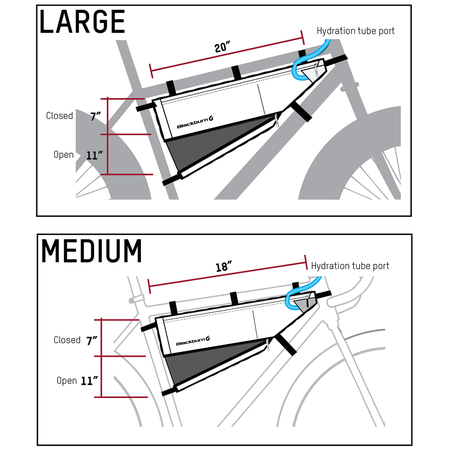 Outpost Frame Bag / black / L