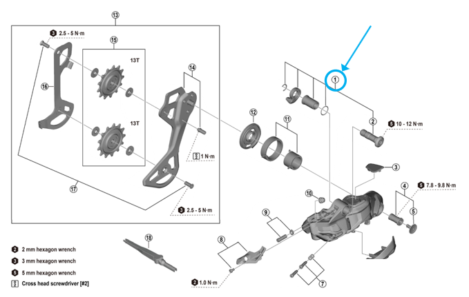 RD-M8250 Befestigungsschraubeneinheit