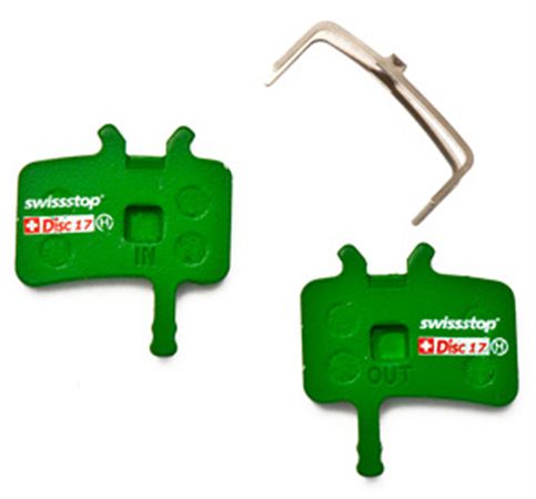 DISC C 17 Bremsbelag, organisch, für AVID Juicy/BB7 mechanisch / grün / ORGANISCH