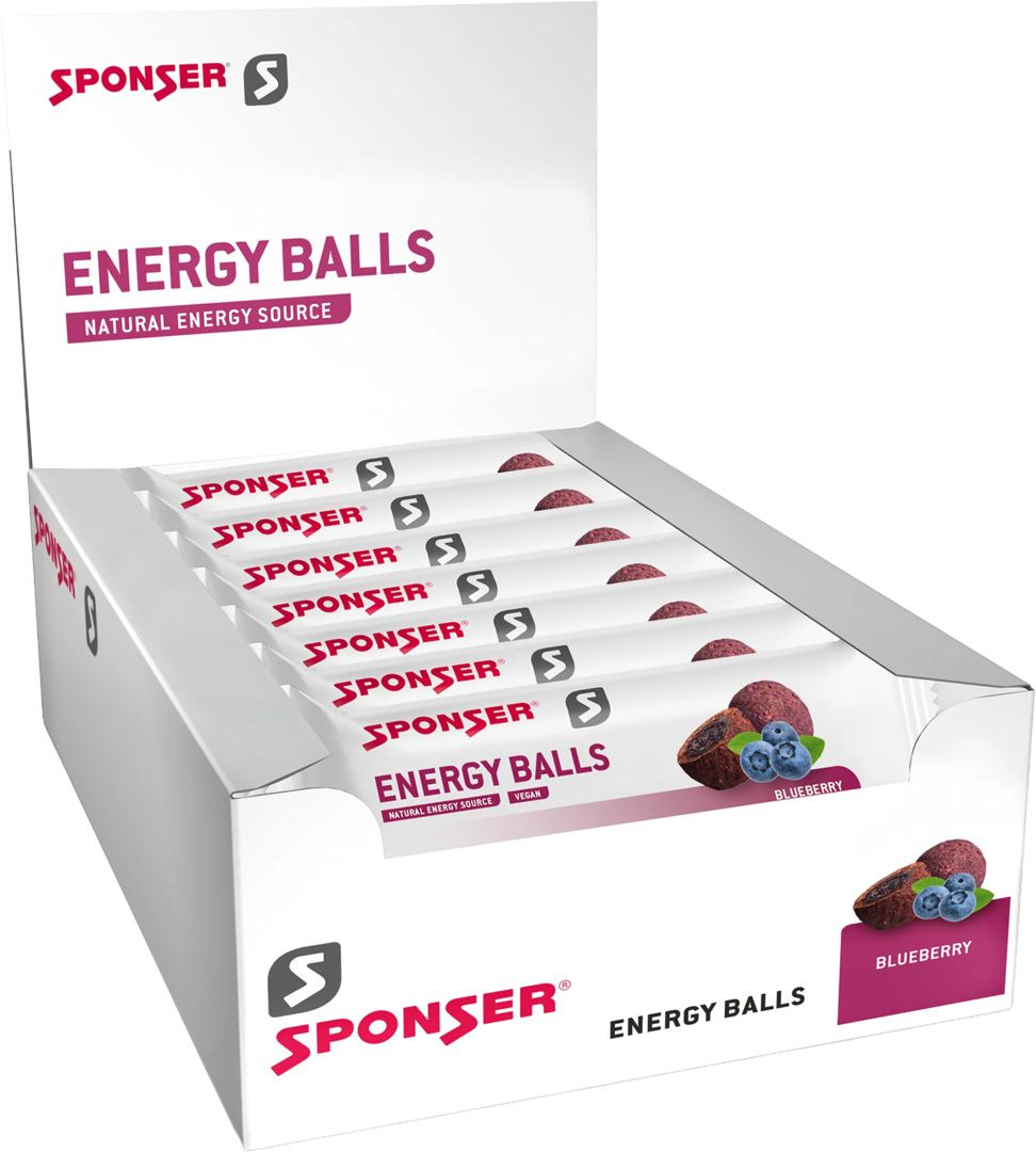 Energy Balls, Display (18 x 45 g) / Blueberry