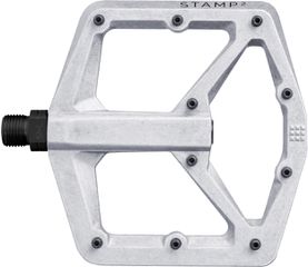 Pedal Stamp 2 large / raw silber alu / Plattformpedal, 114 x 111