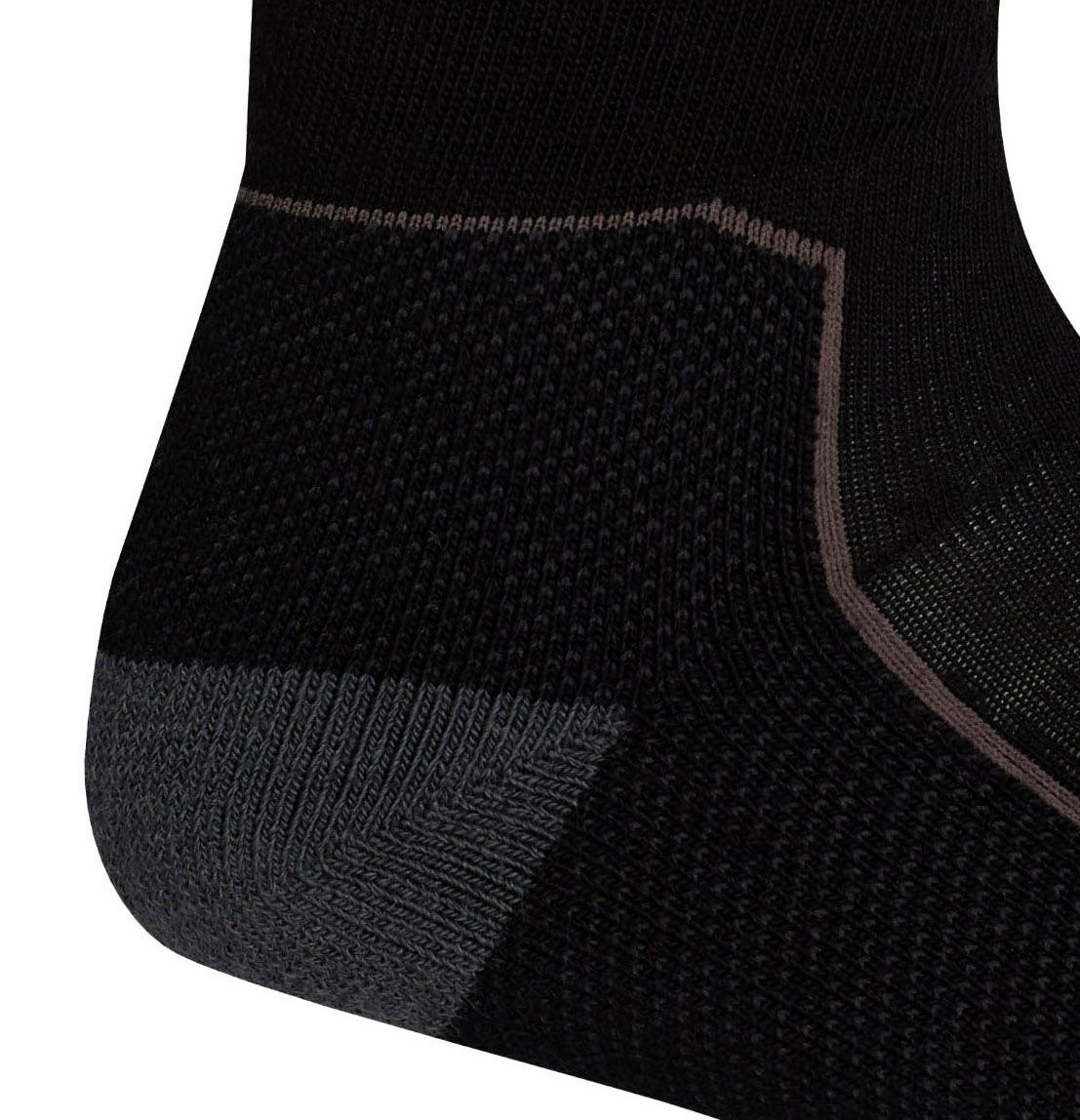 HIKE+ MEDIUM Damen-Merino-Socken / black/monsoon/mink / M=38-40