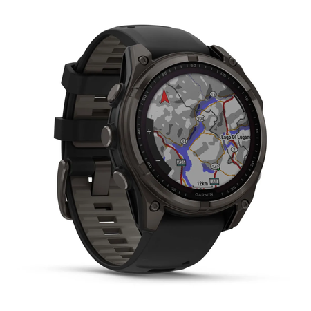 FENIX 8 SOLAR SAPPHIRE Multisportuhr / carbongrau / 47mm Sapphire, 22mm Armband
