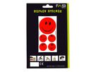 Reflex-Sticker Smileys / rot