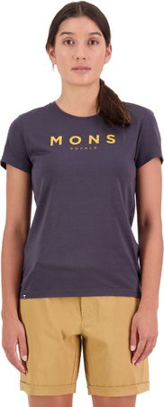 ICON Damen-Merino-Kurzarmshirt / shale / XL