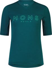 REDWOOD ENDURO Damen-Kurzarmshirt / evergreen / XL