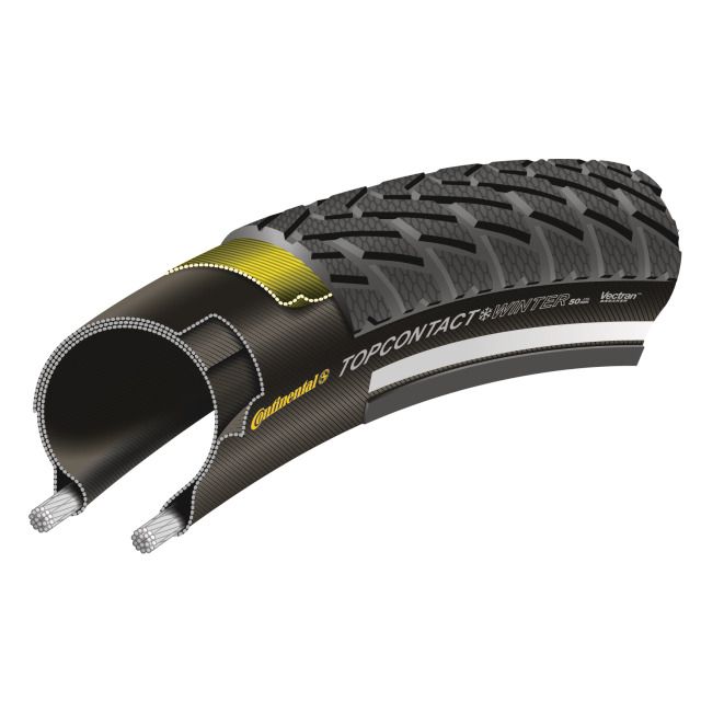 TOP CONTACT II WINTER PREMIUM Reifen / black / 26x1.90