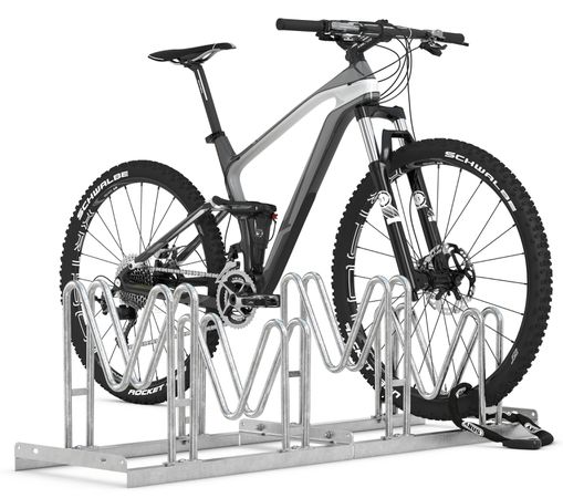 MULTIPARKER Veloständer für 4 Velos / silber / für 4 Velos