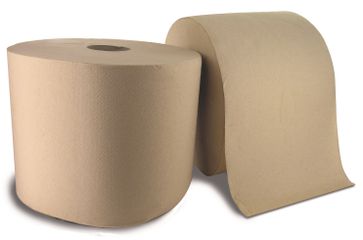 Papierrollen biologisch abbaubar Set à 2 Stk. / braun