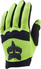 YOUTH DIRTPAW Kinder-Langfingerhandschuhe / flo yellow / M=6