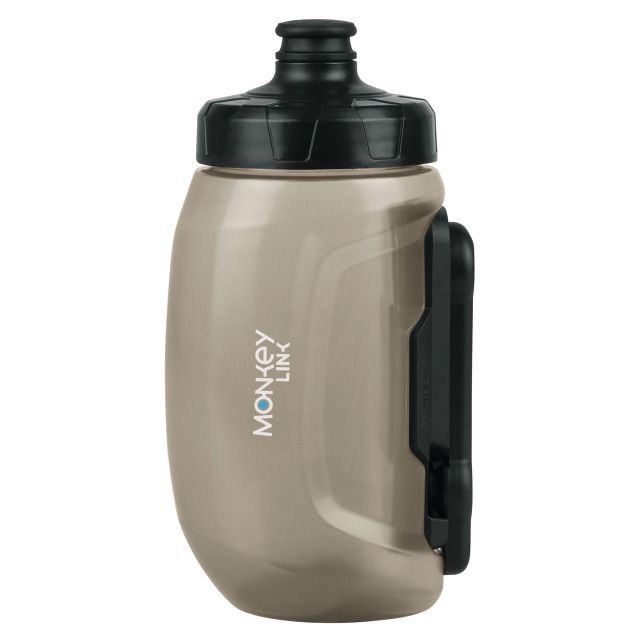 Trinkflasche MonkeyBottle / transparent / 600 ml mit BikeMount