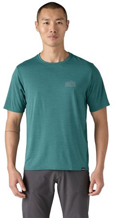 CAP COOL Herren-Kurzarmshirt / strataspire: wetland blue x-dye / M