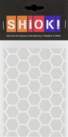 HONEYCOMB Rahmensticker Reflective weiss / weiss