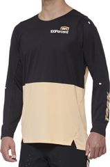 R-CORE-X Long Sleeve Jersey / black-peach / L