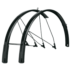 BLUEMELS STYLE Schutzblech-Set für Festmontage (27.5", 28", 29") / schwarz matt / 27.5-29" 75mm