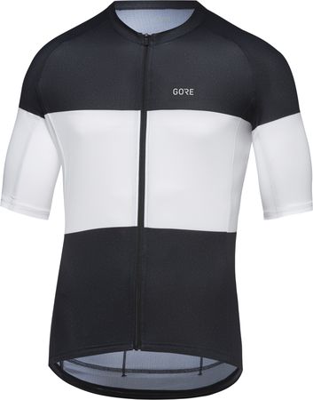 SPIRIT STRIPES Herren-Kurzarmtrikot / black/white / L