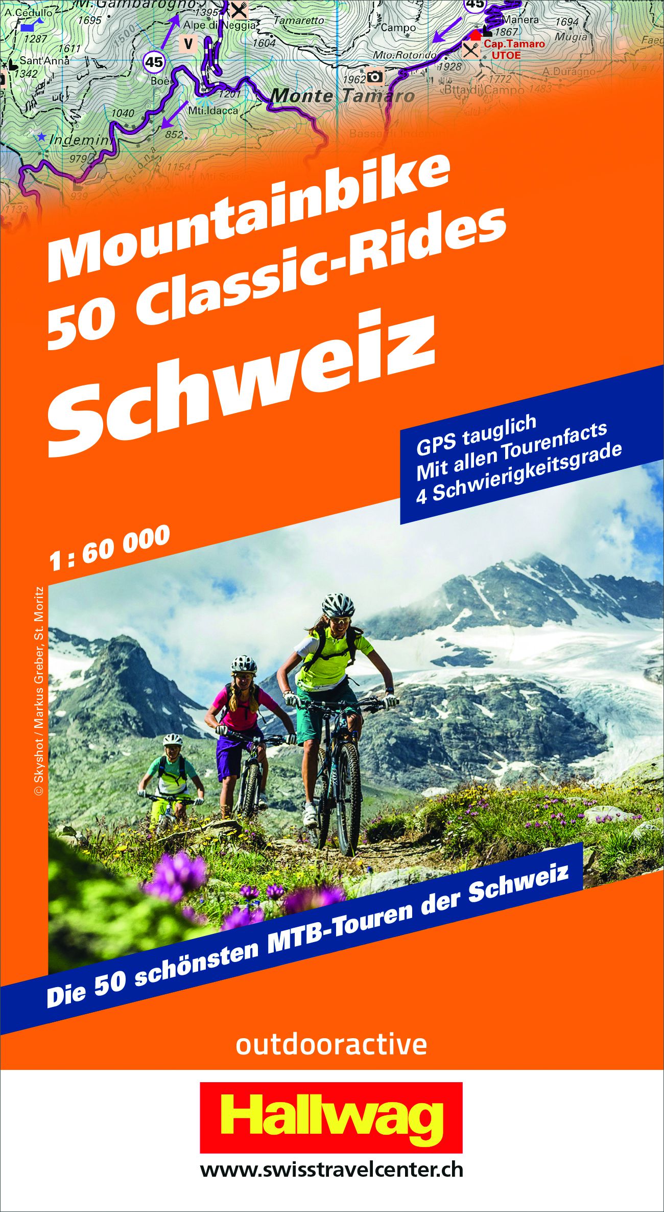 50 MOUNTAINBIKE CLASSIC-RIDES Schweiz / orange