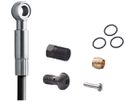 SM-BH90SBLS Bremsleitungs-Set mit langem Kühlelement für 4-Kolben-Bremsen / schwarz / 1700mm