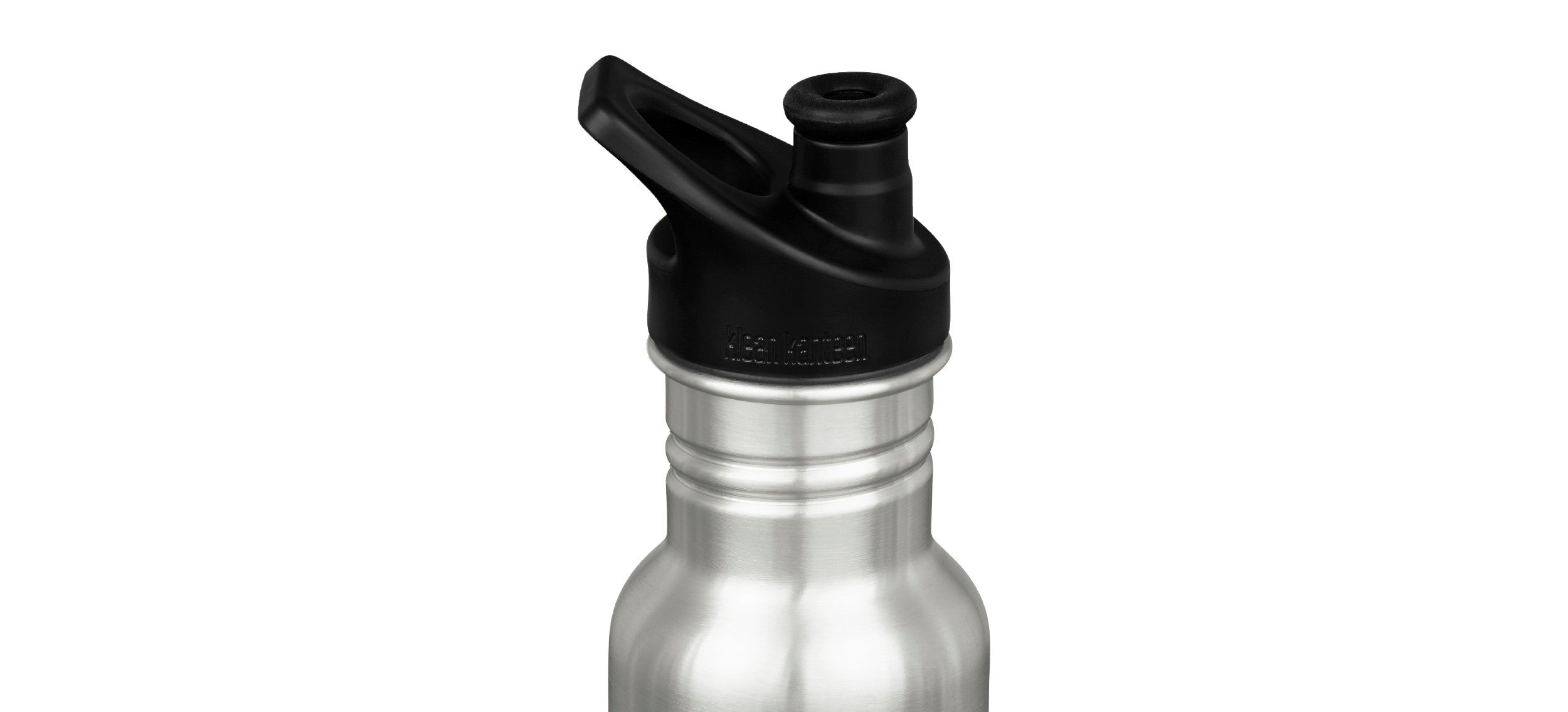 CLASSIC Edelstahlflasche / brushed stainless / 500ml, Sport Cap