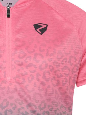 NESTEL-Z Kinder-Kurzarmtrikot / black/straberry sorbet / 152