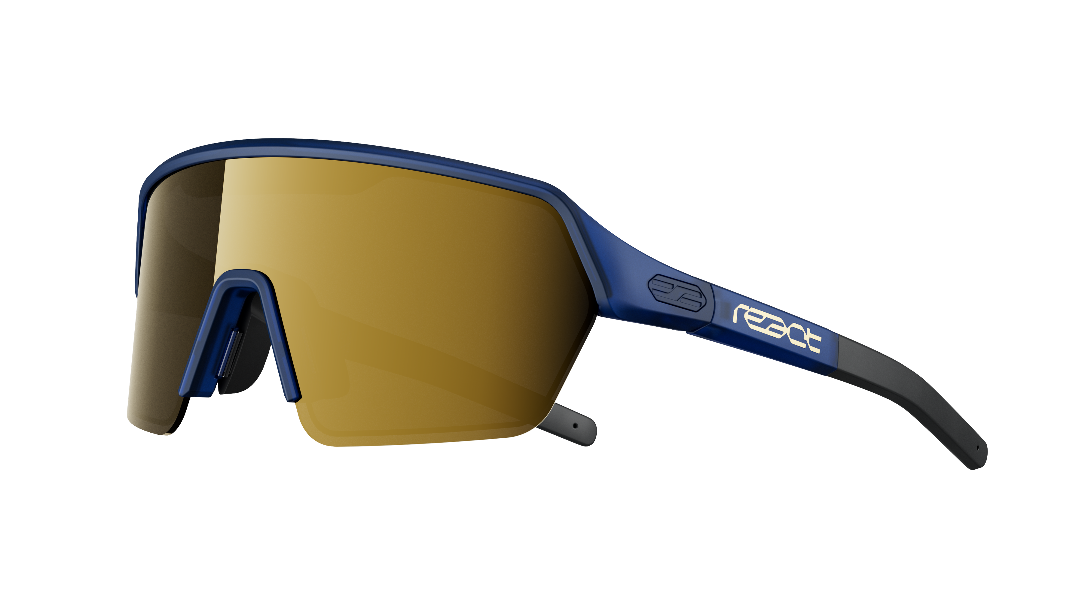 ERVO Sportbrille / gold blue