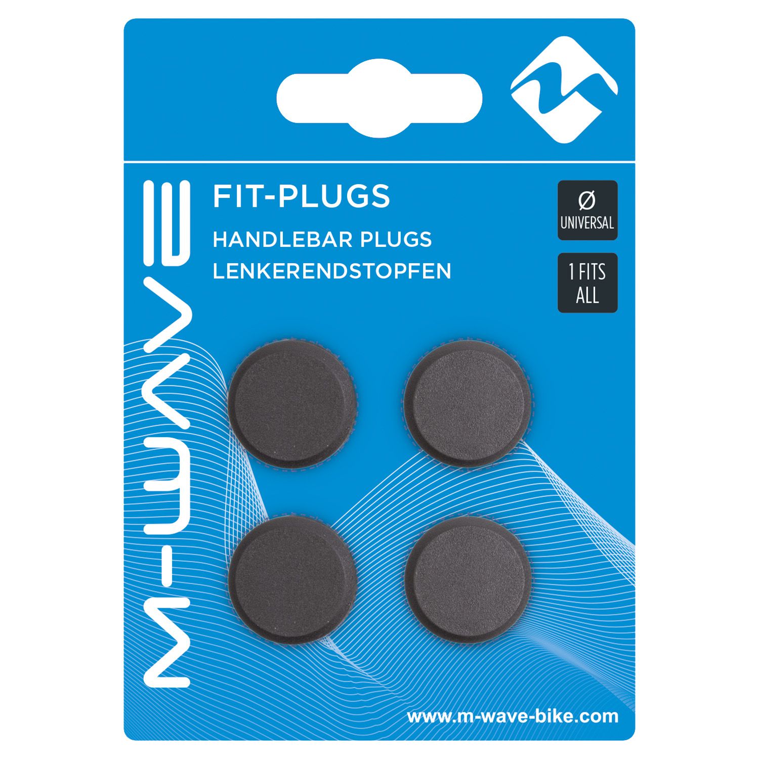 FIT-PLUGS Lenkerendkappen / schwarz