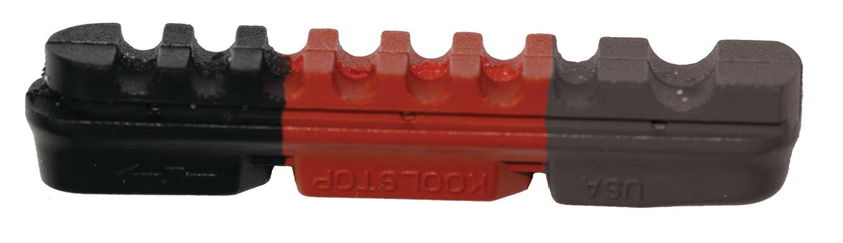 DURA PADS Rennvelo-Ersatzbremsbeläge, triple Compound / grau rot schwarz