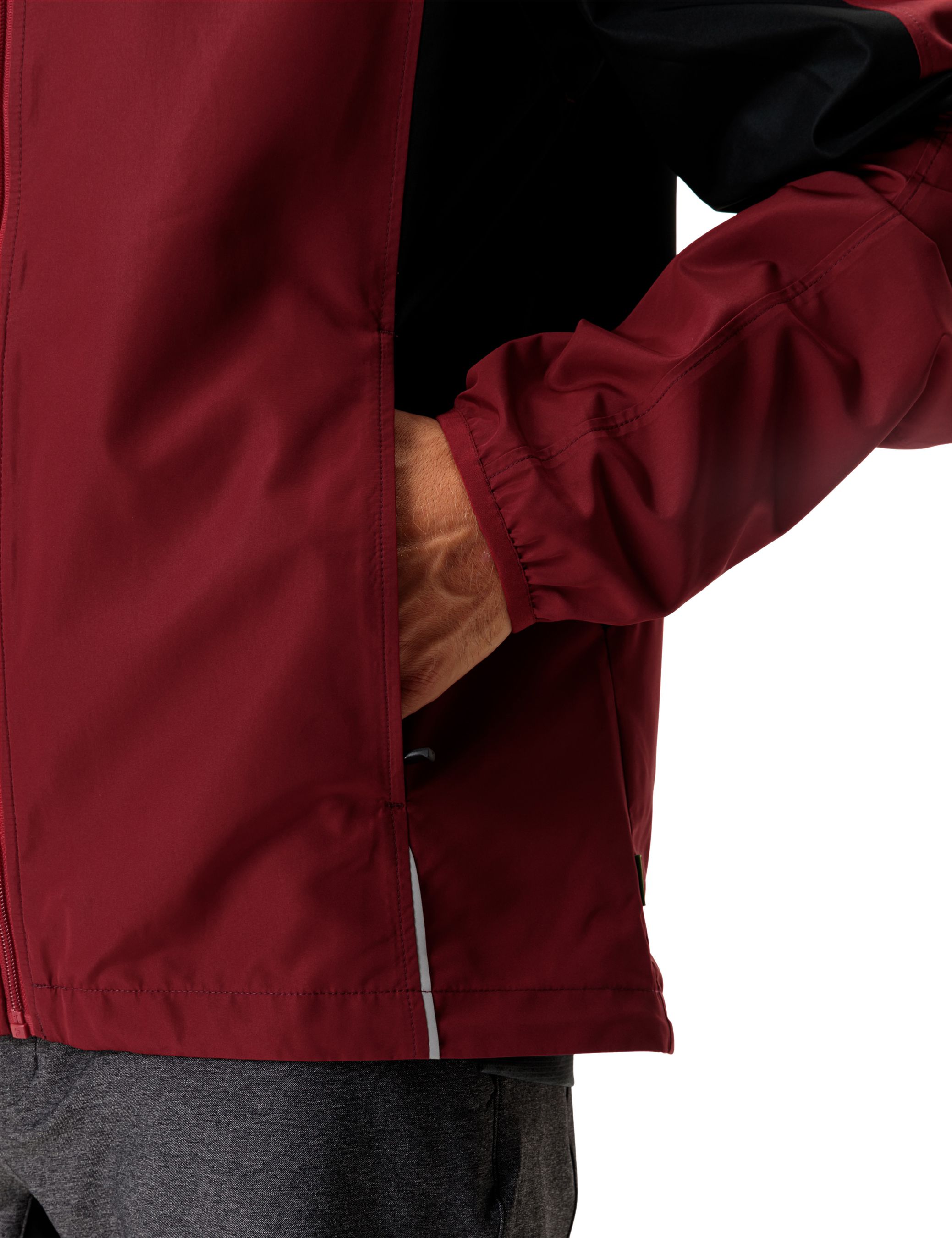 DUNDEE CLASSIC Herren-Zip-off-Windjacke / carmine / S