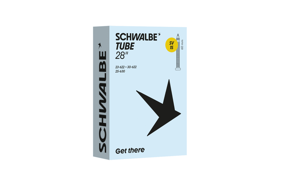 SCHWALBE STANDARD Schlauch / 28", SV15, 60mm, 18/28-622/630