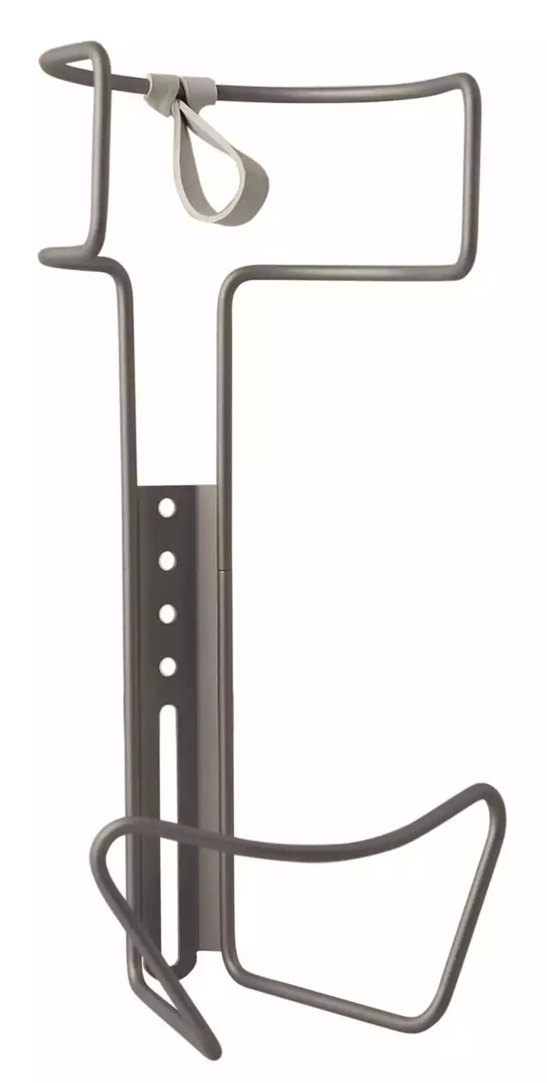 PET 1.5l-Flaschenhalter aus Edelstahl / grau