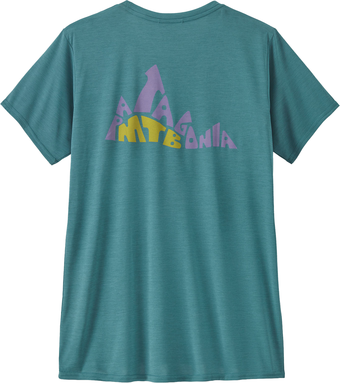 CAP COOL DAILY Damen-Kurzarmshirt / berm logo: wetland blue x-dye / M