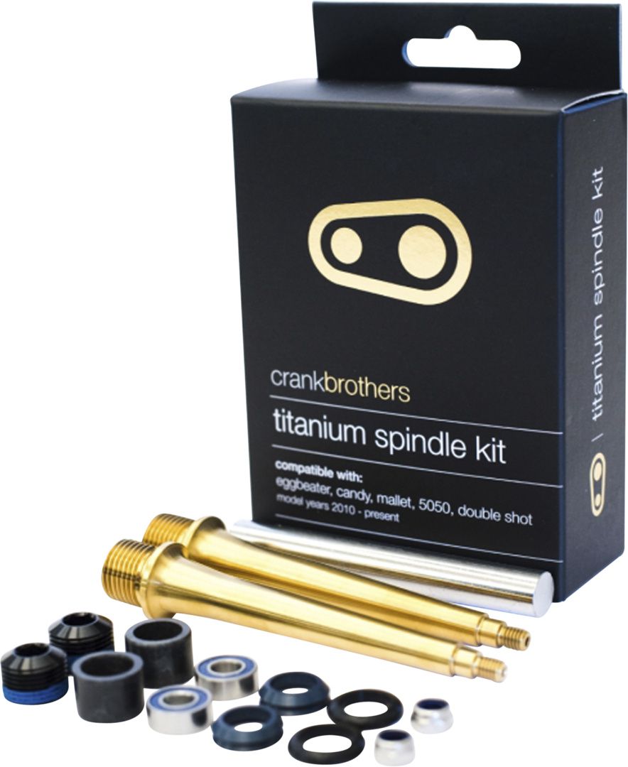 Pedal Achse Titanium upgrade kit / schwarz