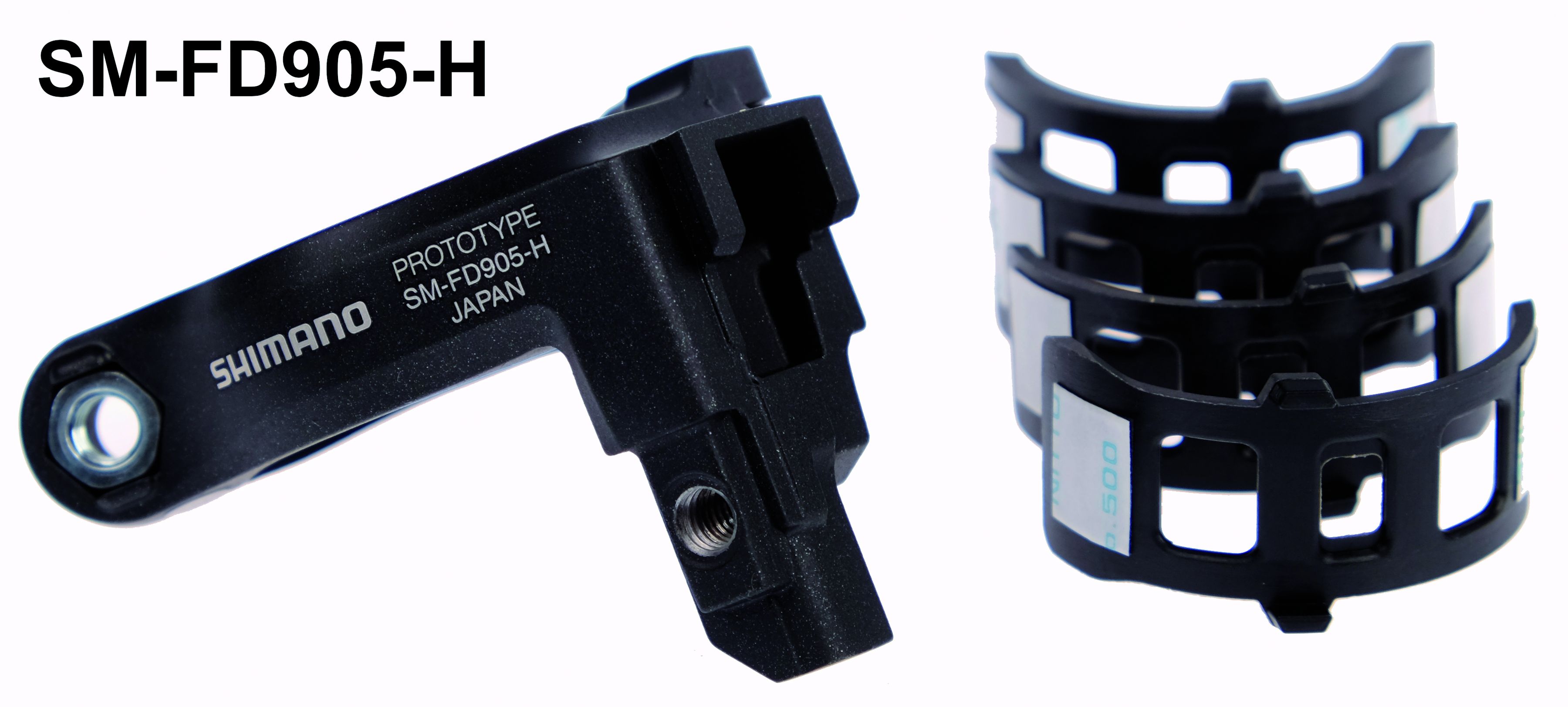 Umwerfer-Adapter SM-FD905 / Schwarz / ohne Schraube, Platte/E-Typ