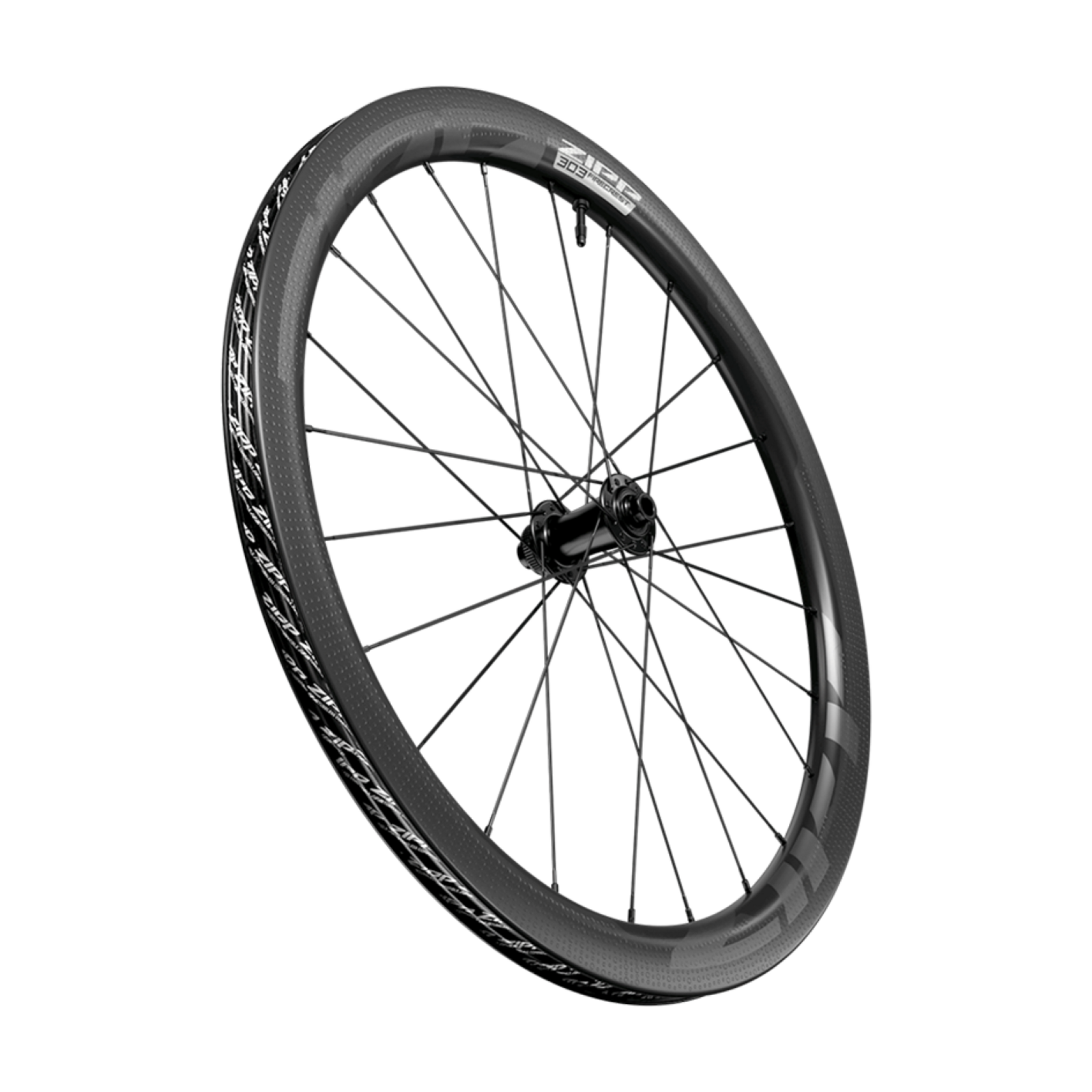 303 Firecrest Tubeless Disc-Brake 650B Front Wheel / black carbon