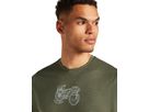 TL ADVENTURE RIDE Herren-Merino-Kurzarmshirt / loden / L
