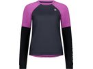 TARN WIND Damen-Merino-Langarmshirt / purple bolt/black / XS