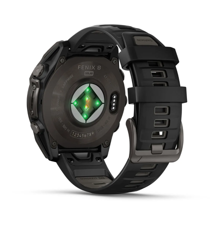 FENIX 8 SOLAR SAPPHIRE Multisportuhr / carbongrau / 47mm Sapphire, 22mm Armband