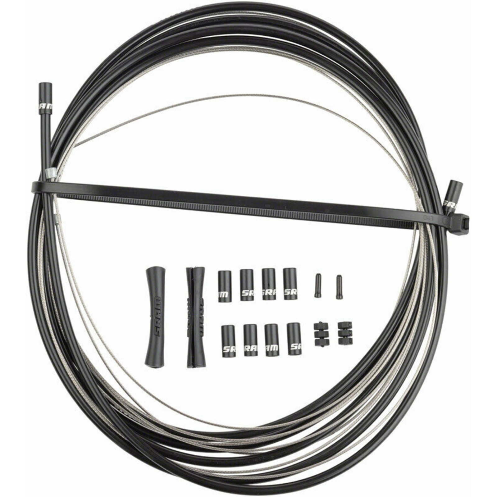 Shift Cable and Housing Kit stainless steel 4mm / black