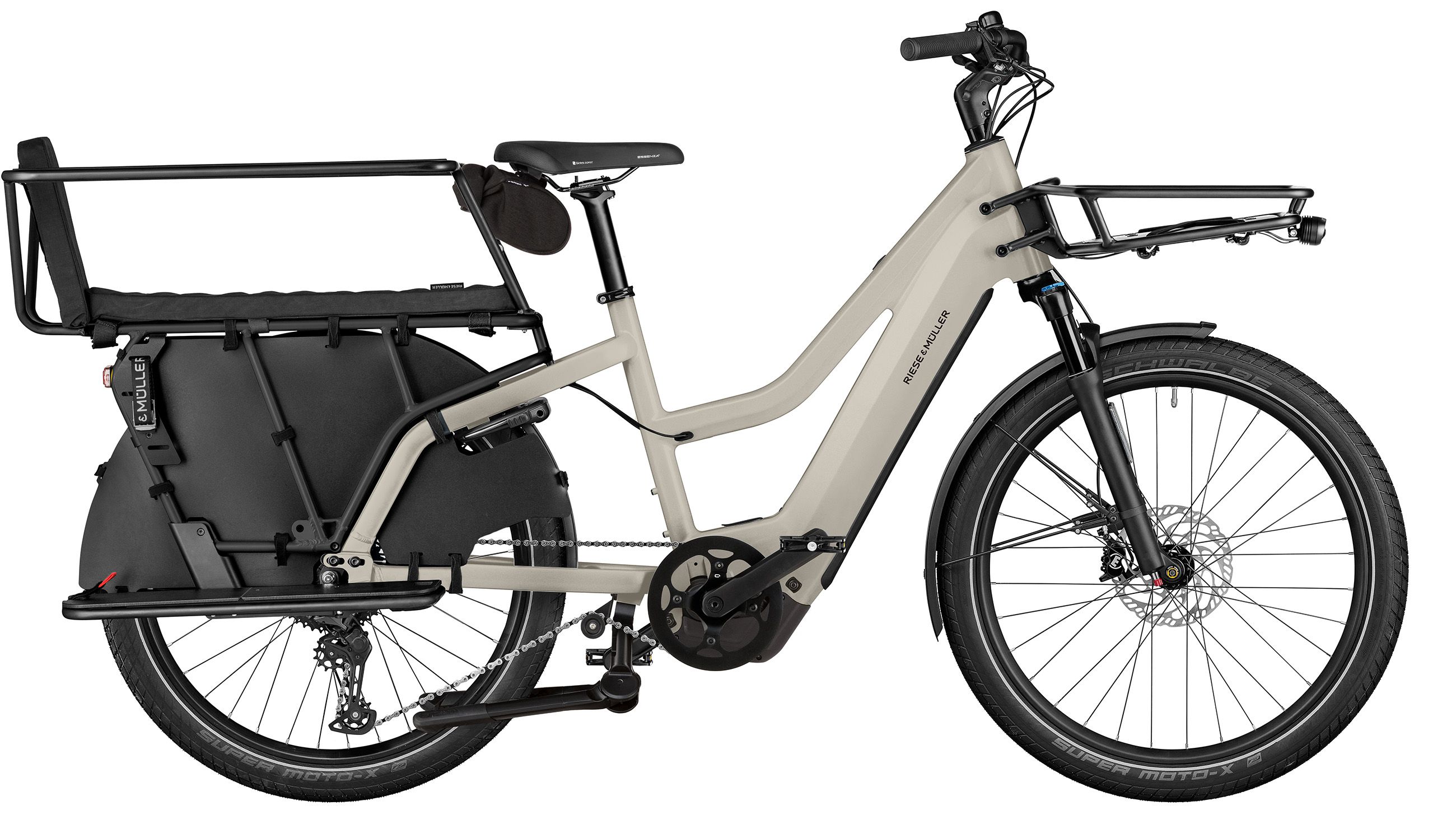 MULTICHARGER3 MIXTE FAMILY E-Cargo Bike / Desert / 47 CM