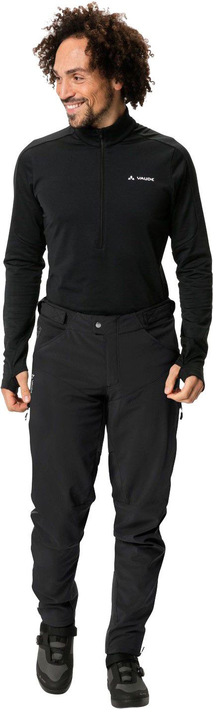 QIMSA II Herren-Softshellhose / black/black / S