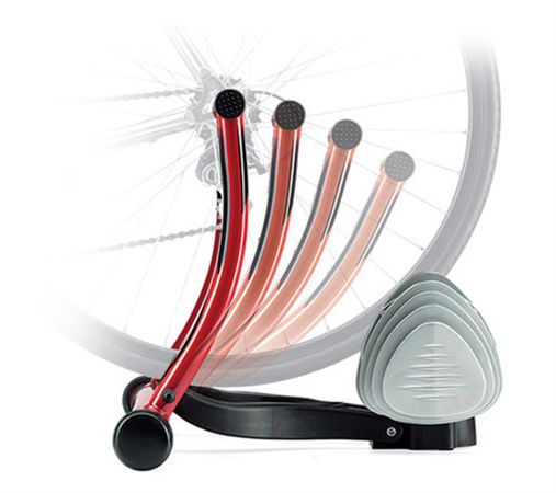 QUBO FLUID Hometrainer, feste Rolle mit Ölbremse / weiss