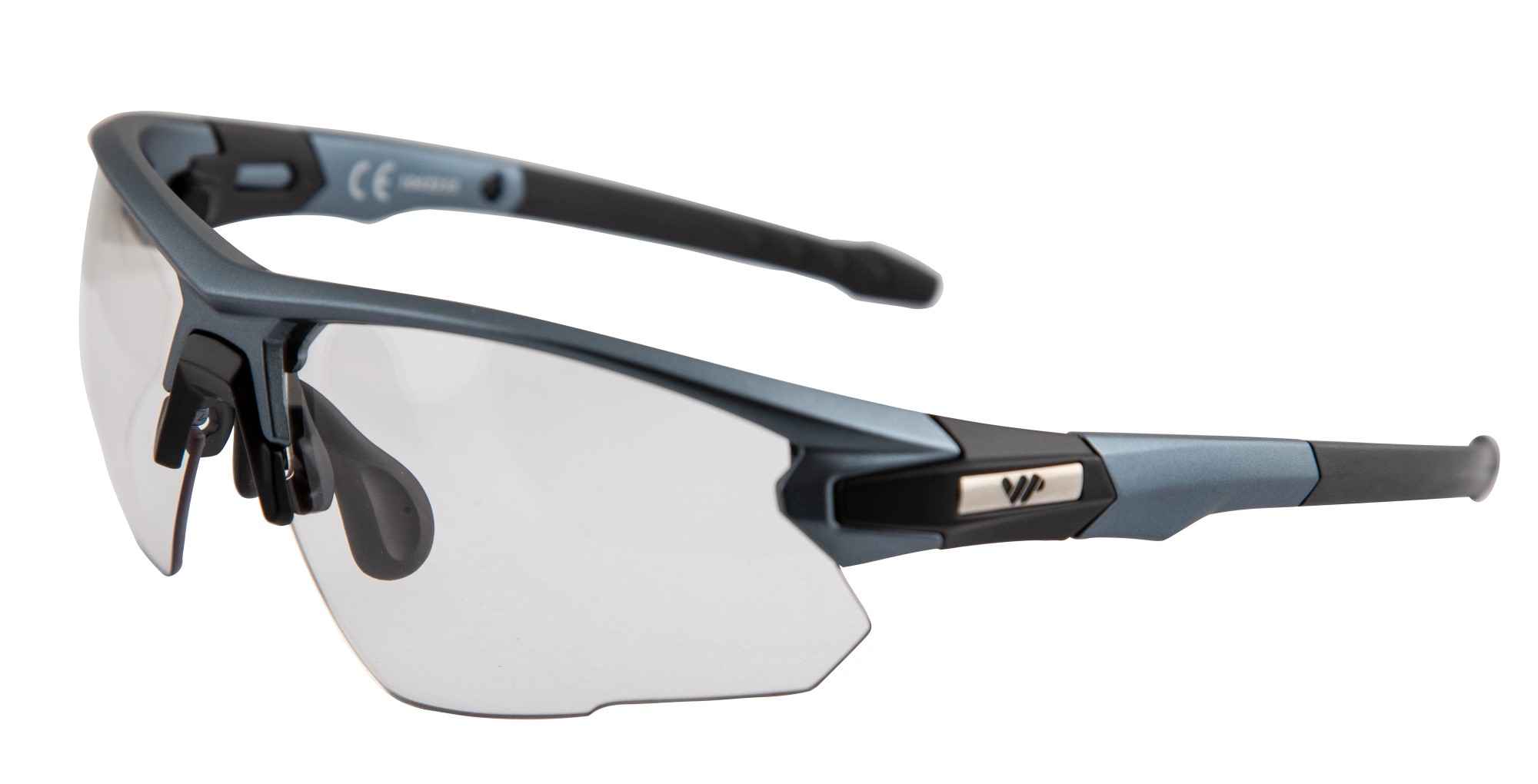 ALPHA PRO HR Sportbrille , matte aluminium navy - Hauptansicht