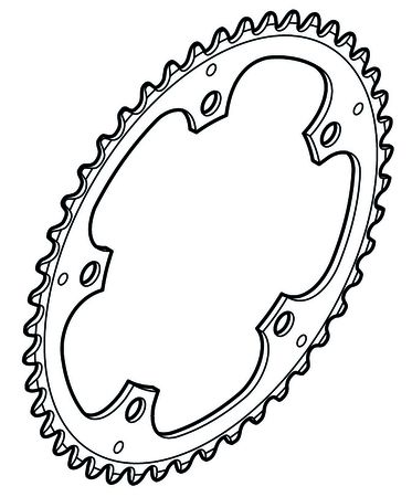 Kettenblatt Alfine FC-S501 / silber / 42 Zähne